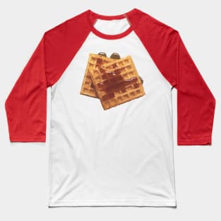 Yummy Food Waffles Baseball T-Shirt